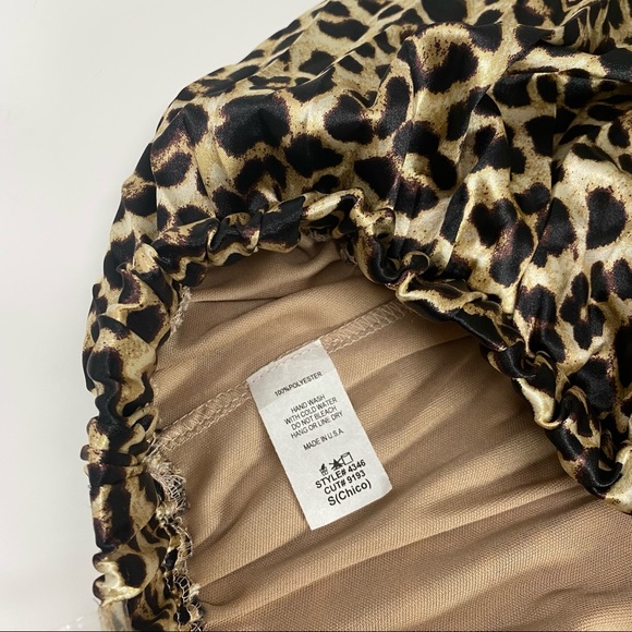 NWT Touch Dolls Wild Thing Leopard 2 piece skirt set polyester satin small - Picture 7 of 8